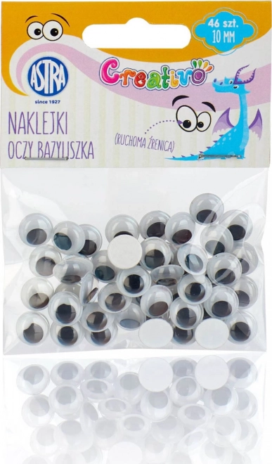 Pašlīmējošas acis 10 mm ASTRA CREATIVO – Bazilisks