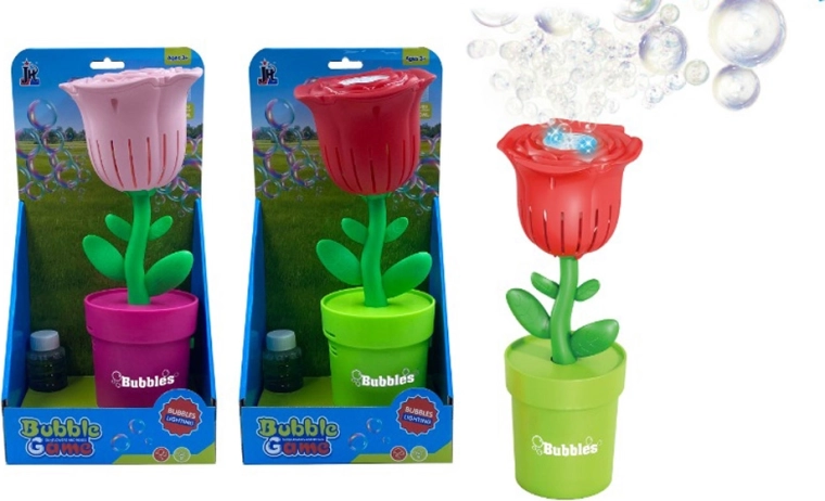Rose-Shaped Bubble Blower 29 cm (multiple variants)