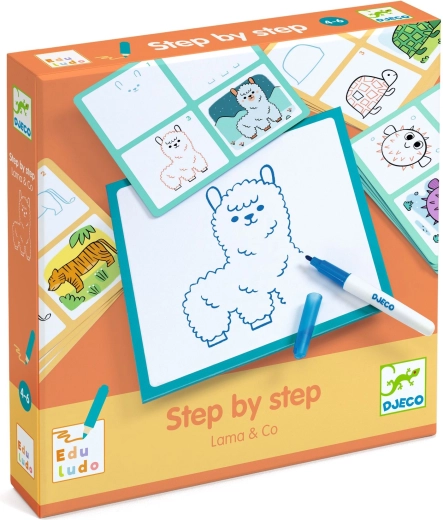 Djeco Drawing Step by Step Llama & Co.
