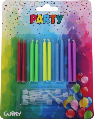 Svečītes ar krāsainu liesmu