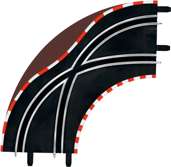 Curved Crossover 1/90° for Carrera GO!!!, GO!!! Plus and Digital 143 (2 pcs)