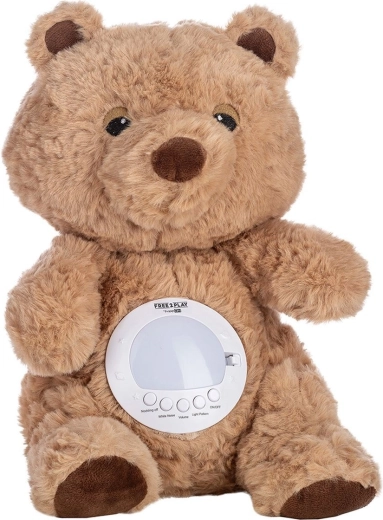 FreeOn Free2Play iemidzināšanas mīkstā rotaļlieta ar mūziku un gaismas projekciju teddy bear