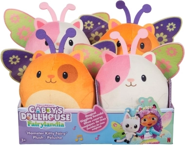 Gabby's Dollhouse plush fairy hamster with sounds, 14 cm - 1 piece