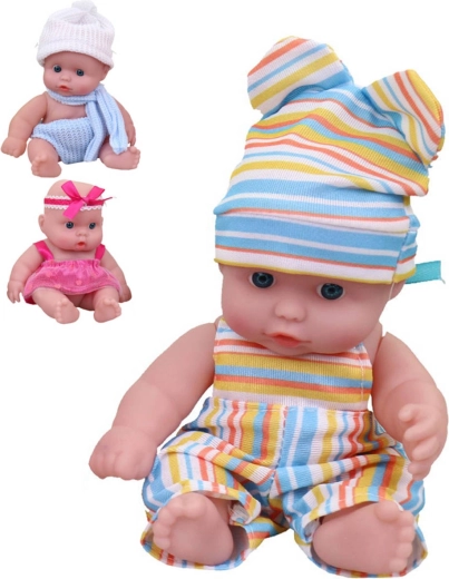 Baby doll in a dress, 17 cm - 1 piece