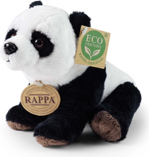 Eco-Friendly Sitting Plush Panda 18 cm