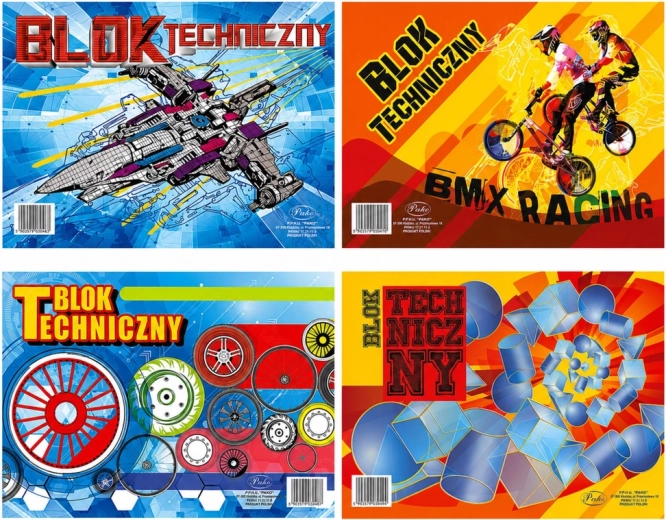 PROTOS balts tehniskais bloks A4, 10 lapas, 120 g/m² - 1 gab.