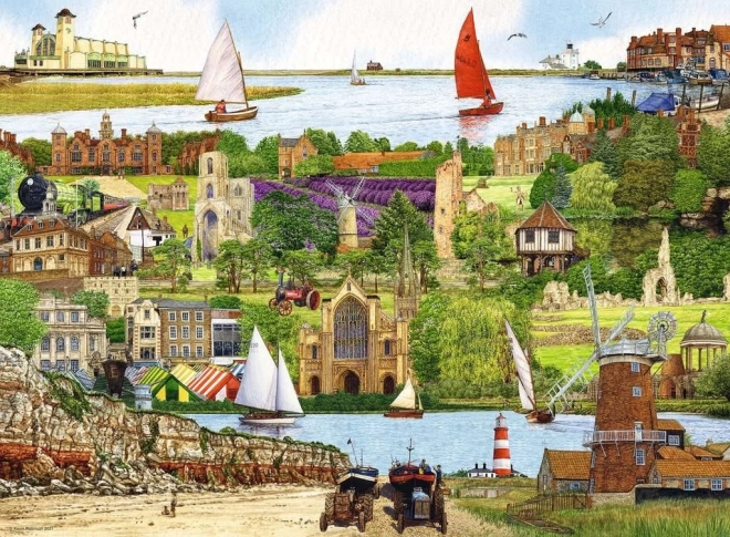 Ravensburger puzle “Bēgšana uz Norfolku” 500 gabali