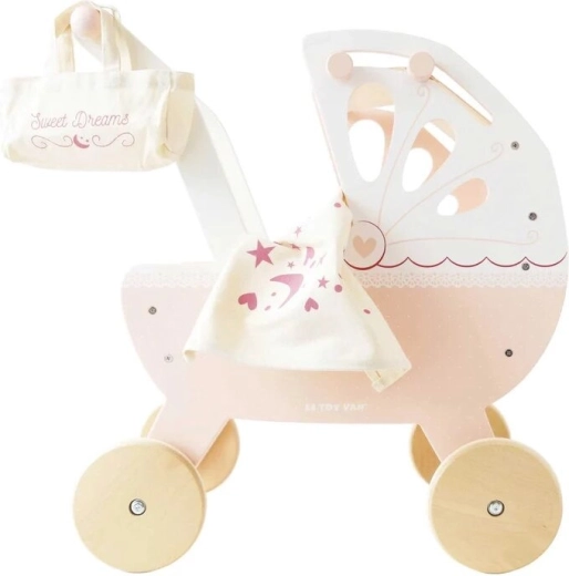 Sweet Dreams Wooden Doll Pram by Le Toy Van