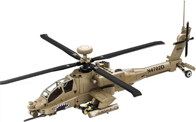 Military Helicopter Building Set – 255 Pieces