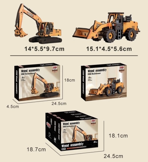 Koka būvkomplekts būvtehnika 14 cm (frontālais iekrāvējs vai ekskavators) – 1 gab.