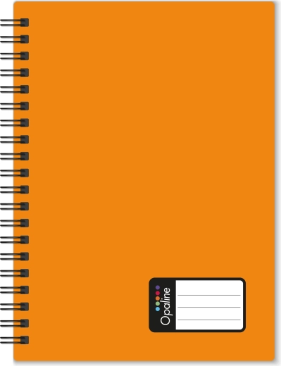 A4 Spiral Notebook Opaline, Orange, Lined