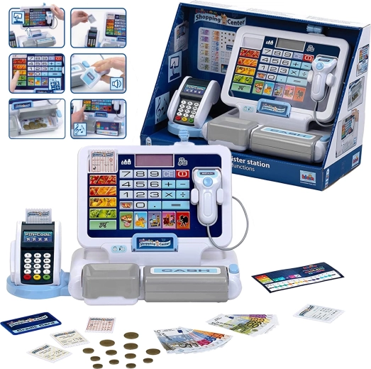 Bērnu kase ar termināli un skeneri KLEIN