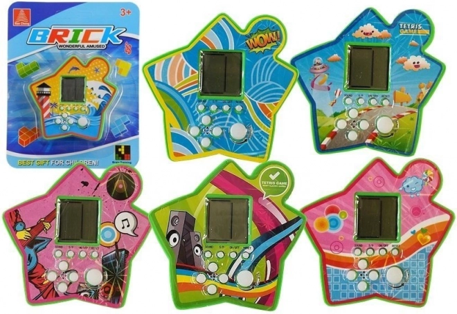 Kabatas elektroniskā spēle Tetris zvaigznes formā – zaļa