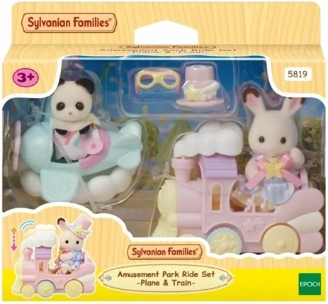 Sylvanian Families jautrie atrakciju parka transportlīdzekļi