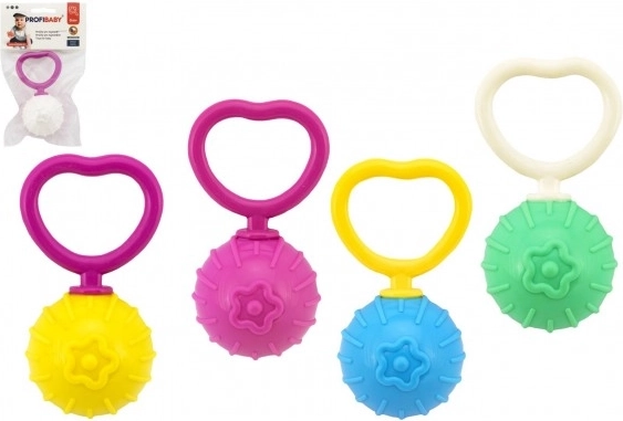 Retro plastmasas grabulītis ar bumbiņu (0m+)