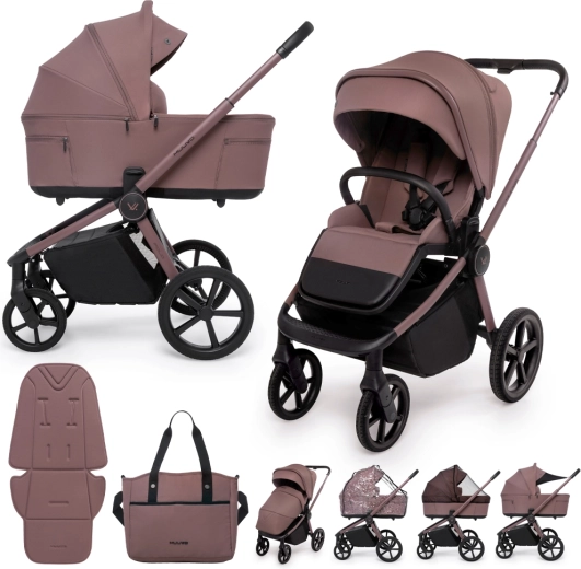 Muuvo Fold 2-in-1 combination stroller cocoa