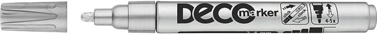 Marķieris ICO Deco sudraba 2–4 mm