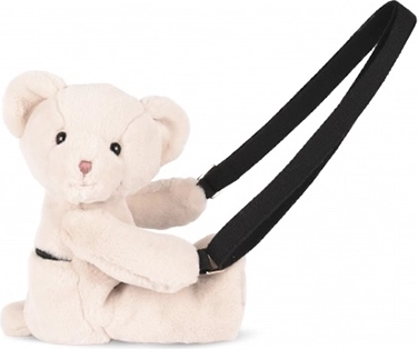 Doudou plīša pleca somiņa lācītis bēša 30 cm