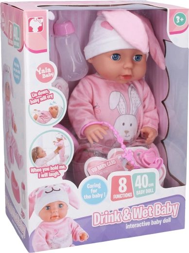 Peeing Baby Doll with Sound Effects, 40 cm
