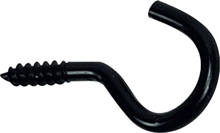 Atvērta cilpa 16 × 35 mm melna (10 gab.)