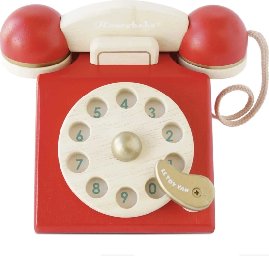 Le Toy Van wooden retro phone for kids - 1 piece