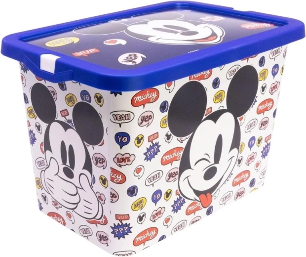 Stor liela uzglabāšanas kaste ar vāku Mickey Mouse