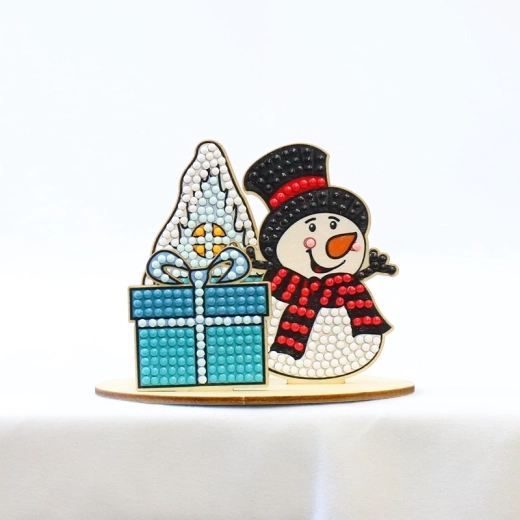 2Kids Toys diamond painting with stand Christmas snowman