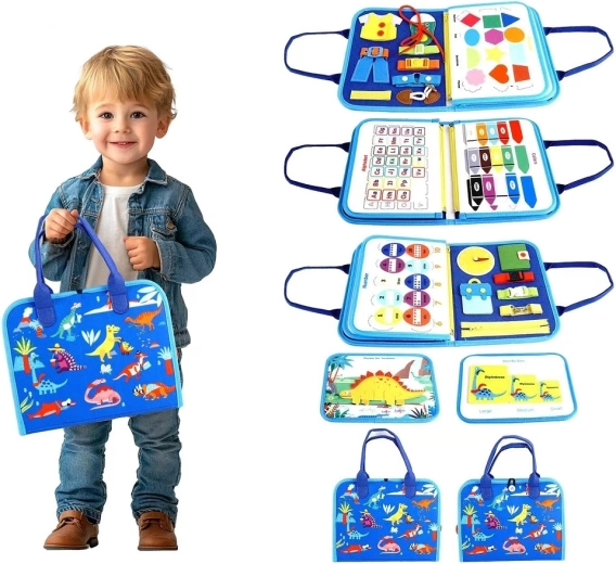 Sensory busy book dinosaurs 2