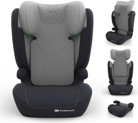 Kinderkraft autokrēsliņš i-spark 2 plus i-size 100–150 cm pelēks