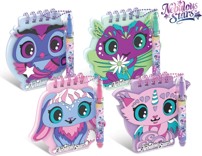 Nebulous Stars mini notebook with pen 9 cm
