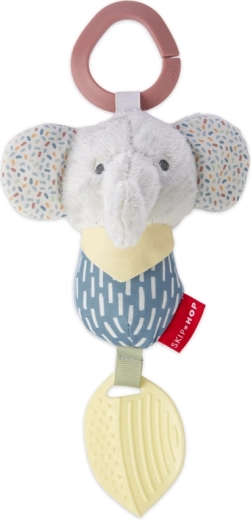 Skip Hop piekarināma rotaļlieta ar kožamo riņķīti Bandana Buddies zilonis