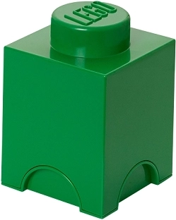 LEGO uzglabāšanas kaste 1 – tumši zaļa