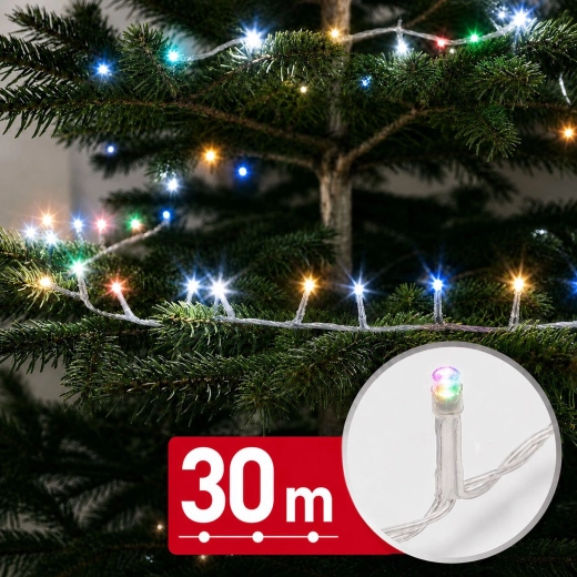 Multicolor LED Light String 30 m, 600 LEDs