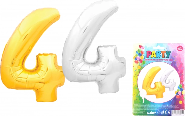 Uzpūšams balons cipars 4