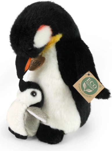 Plush Penguin with Chick 22 cm eco-friendly