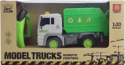 RC atkritumu savākšanas auto ar tālvadību