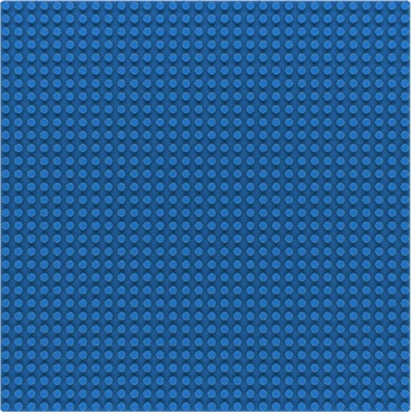 Sluban pamatplāksne 32×32, zila