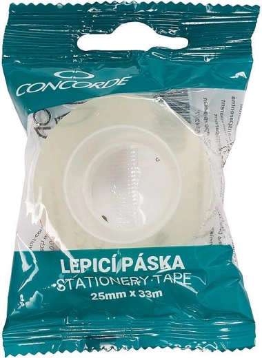 Līmlente CONCORDE 25 mm × 33 m caurspīdīga