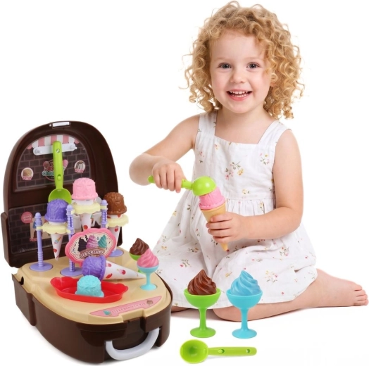 Woopie Ice Cream Stand in a Backpack, 36 Pieces