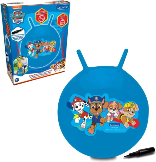 Lēkājamā bumba ar rokturiem PAW Patrol, zila, 45 cm, Lexibook