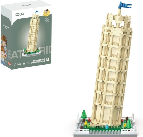 KOCO mini World of Atractions building set: Leaning Tower, 548 pieces