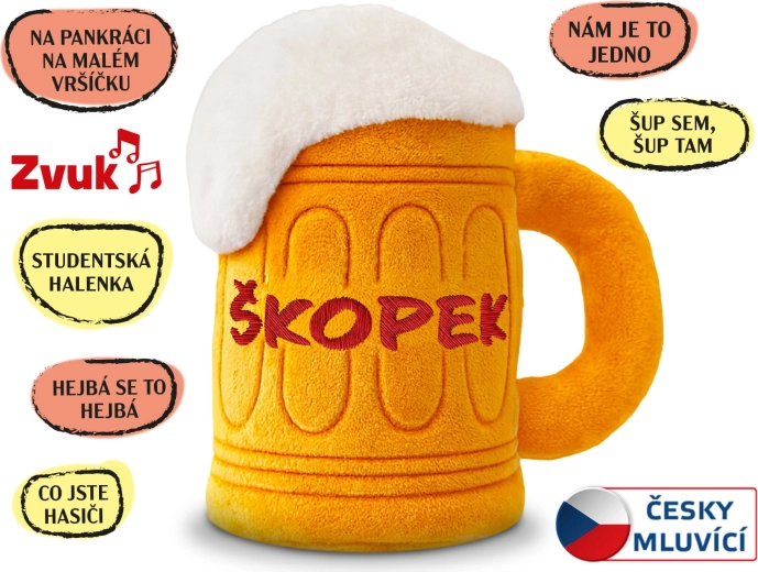 Plīša Škopek 20 cm ar melodijām