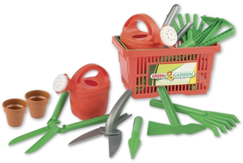 Dārzkopības komplekts groziņā bērniem Androni, 9 daļas