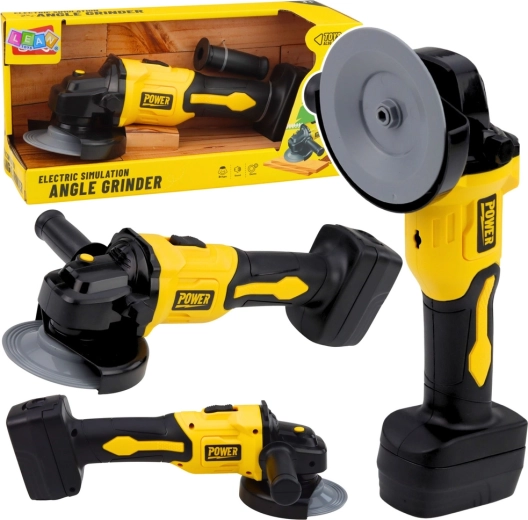 Bērnu leņķa slīpmašīna ar skaņu – dzeltena