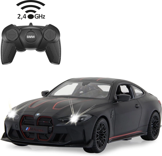 RC BMW M4 CSL car in 1:16 scale, matte black