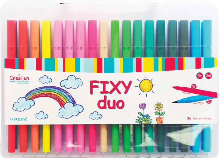 CreaFun duo flomāsteri 36 krāsas