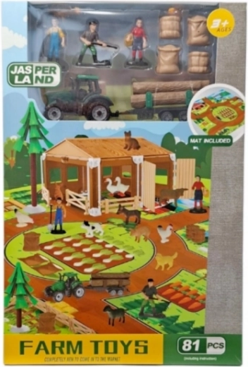 Lauksaimniecības fermas komplekts (81 detaļa)