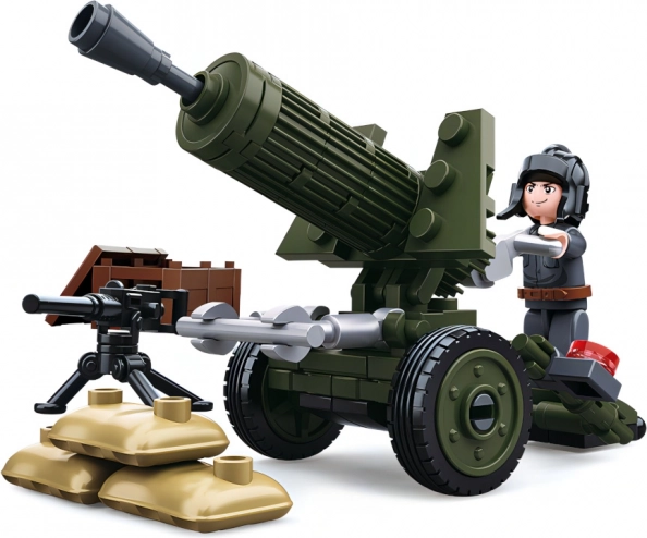 Sluban Otrā pasaules kara prettanku lielgabals 4-in-1 mini komplekts
