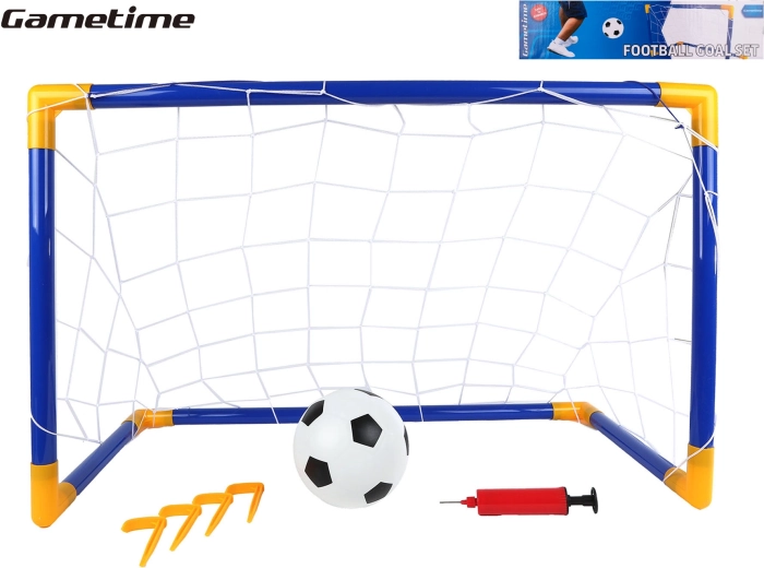 GAMETIME kids’ soccer goal 79 × 50 × 43 cm with ball and pump