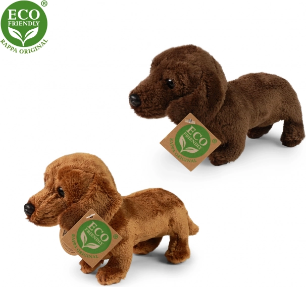 Stāvošs plīša taksis 19 cm